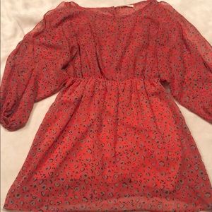 Sheer top mini dress